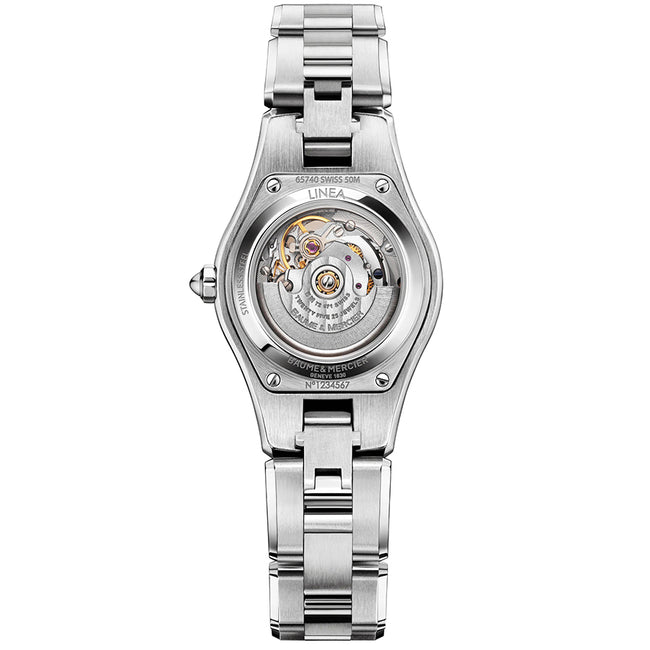 Baume&Mercier Ladies M0A10113 Linea Auto Diamond Set Watch