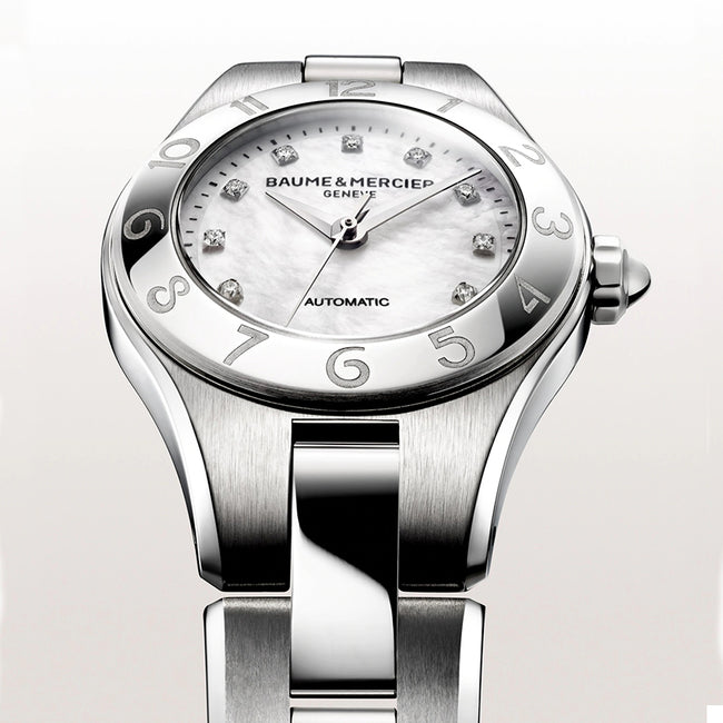 Baume&Mercier Ladies M0A10113 Linea Auto Diamond Set Watch