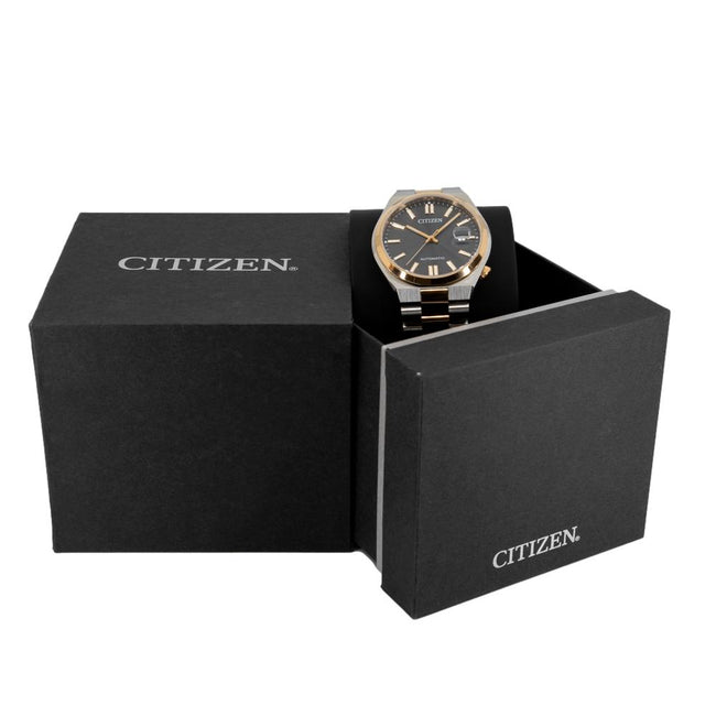 Citizen Men's NJ0154-80H Two-tone Auto Black Dial