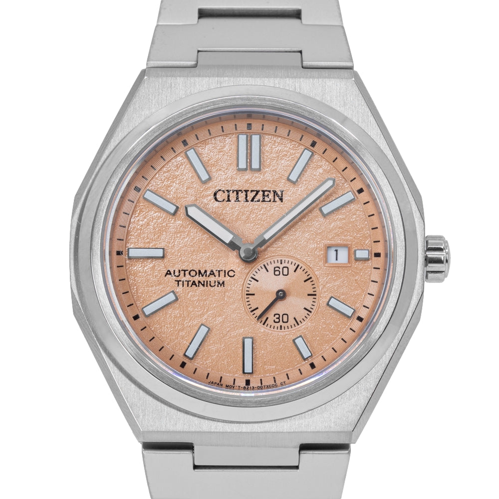 Citizen Men's NJ0180-80Z Super Titanium Salmon Dial Auto