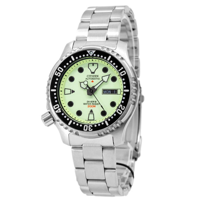 Citizen Herrenuhr NY0040-50W Promaster Divers Grünes Zifferblatt