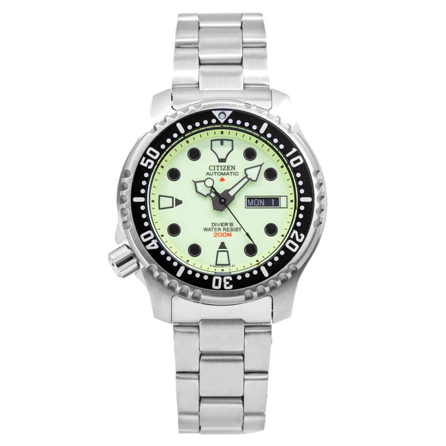 Citizen Herrenuhr NY0040-50W Promaster Divers Grünes Zifferblatt