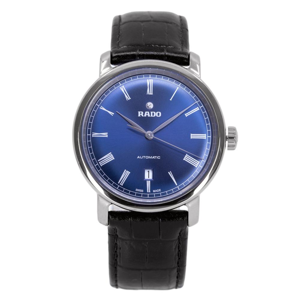 Rado Herrenuhr R14806206 Diamaster Blaues Zifferblatt