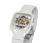 Rado R27126012 True Square Skeleton White Ceramic Automatic