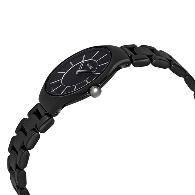 Rado Women's R27742162 True Thinline Black Ceramic Quartz