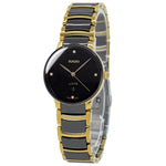 Rado Women's R30025712 Centrix Black Dial Diamonds Quartz