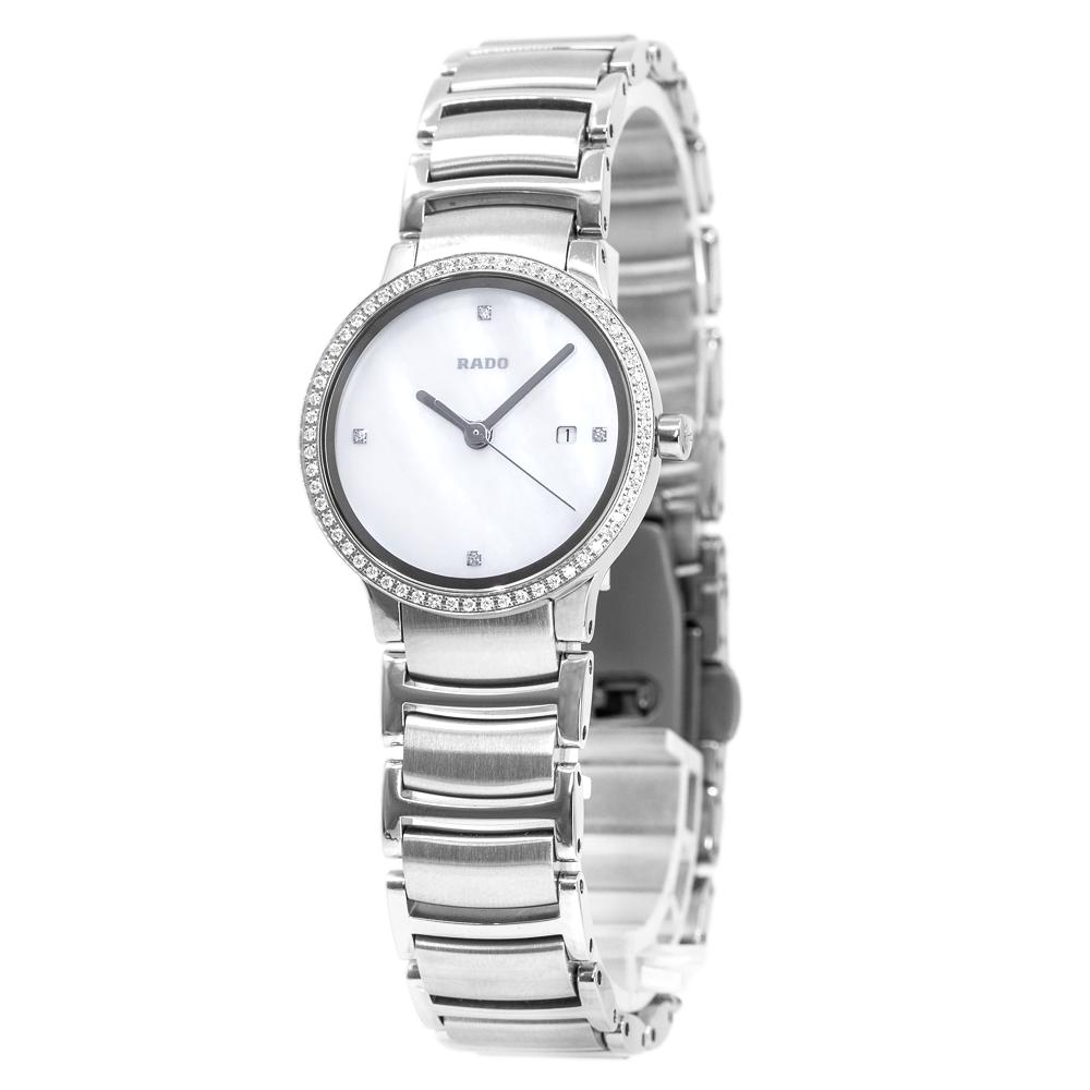 Rado Ladies R30936903 Centrix White Dial Diamonds Watch