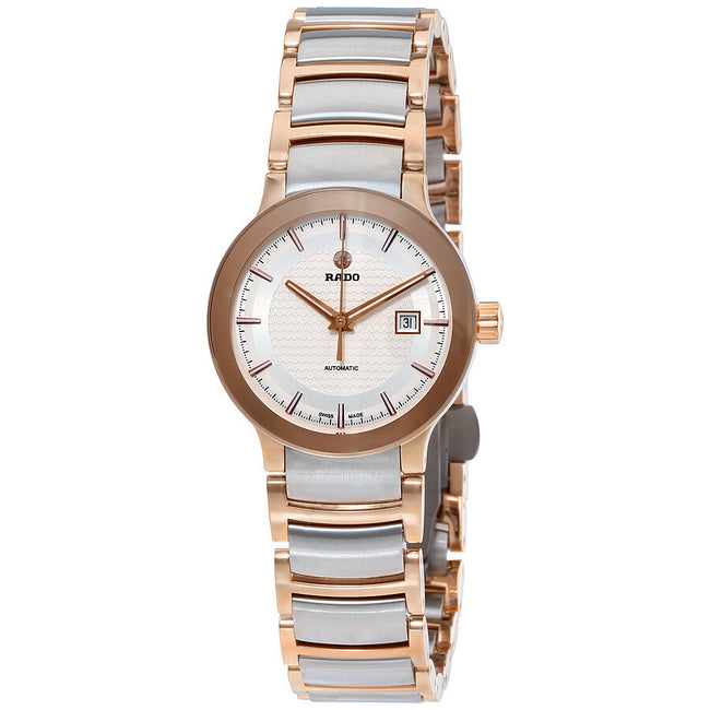 Rado Ladies R30954123 Centrix Auto White Dial Watch