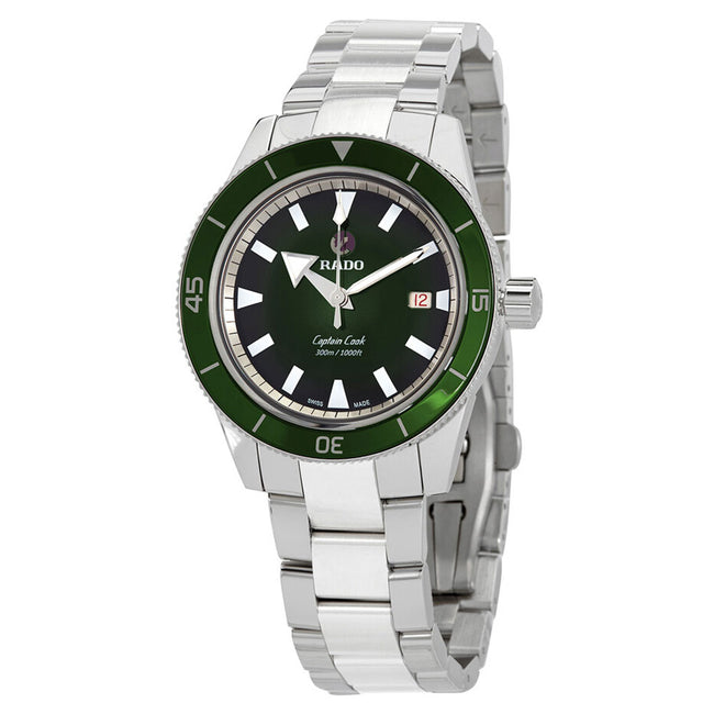 Rado Men's R32105313 Captain Cook Green Dial Auto