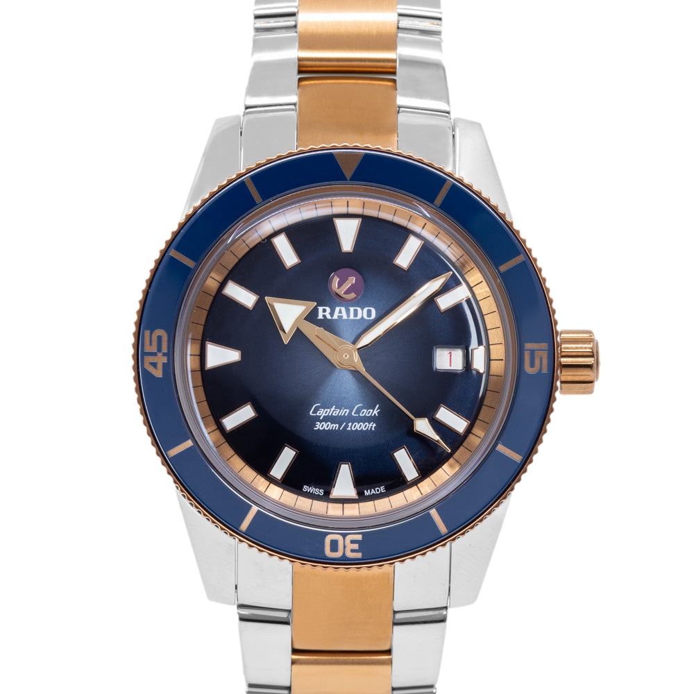 Rado Men's R32137203 Captain Cook Blue Dial Automatic