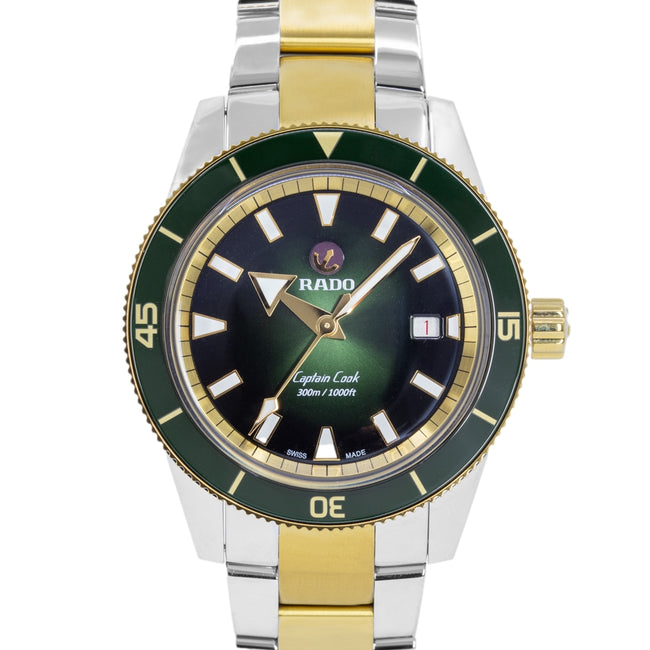 Rado Men's R32138303 Captain Cook Green Dial Automatic