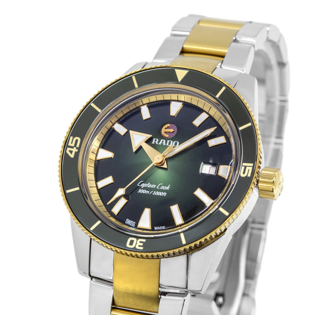 Rado Men's R32138303 Captain Cook Green Dial Automatic