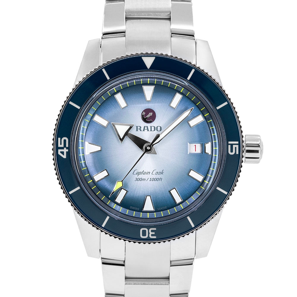 Rado Men's R32154208 Captain Cook Blue Dial 42mm Automatic