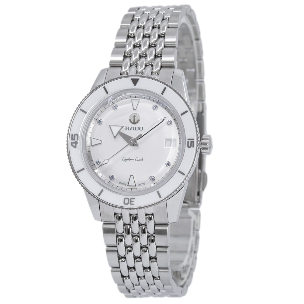 Rado Men's R32500718 Captain Cook 37mm White Dial Automatic