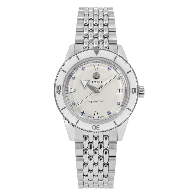 Rado Men's R32500718 Captain Cook 37mm White Dial Automatic