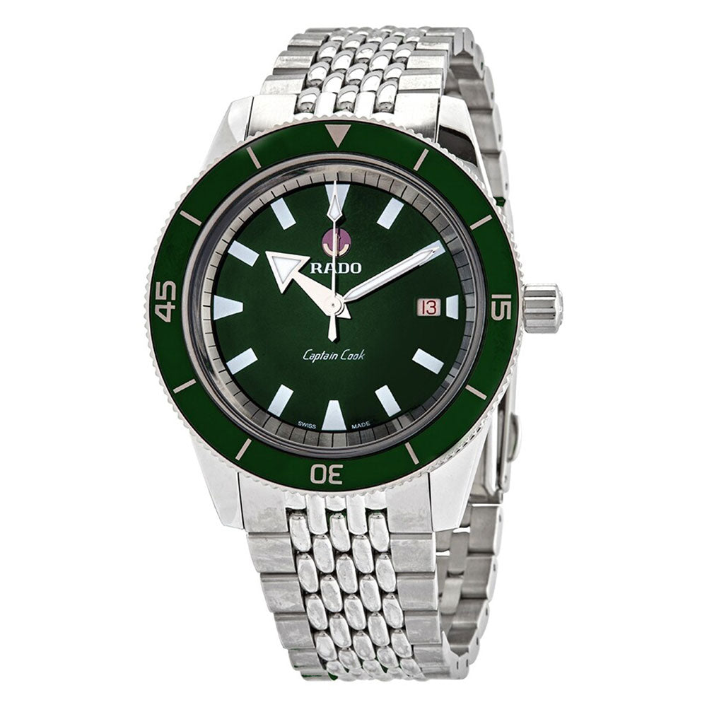 Rado Men's R32505313 Captain Cook Green Dial Automatic