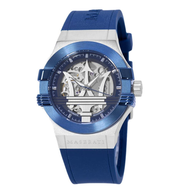 Maserati Men's R8821108035 Potenza Skeleton Dial Blue