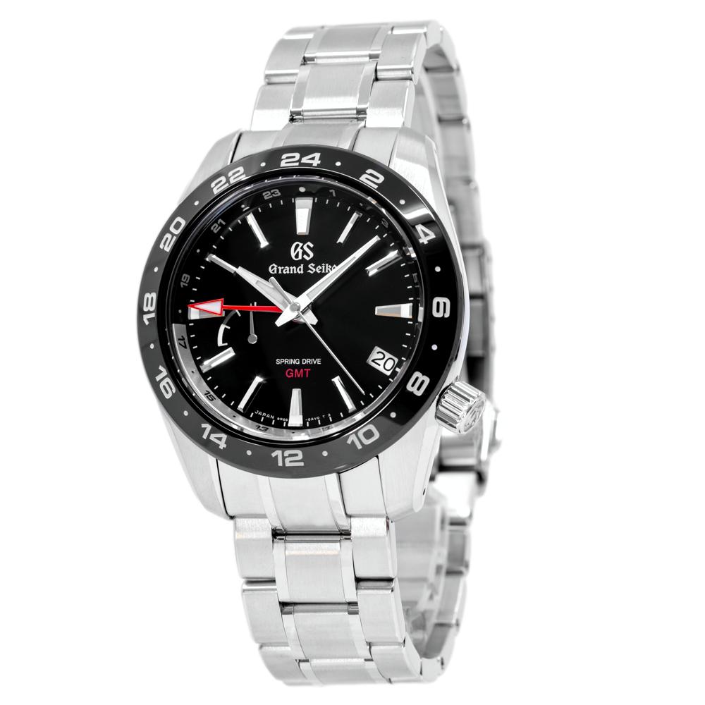 Grand Seiko Men's SBGE253G Sport Black Dial GMT Watch