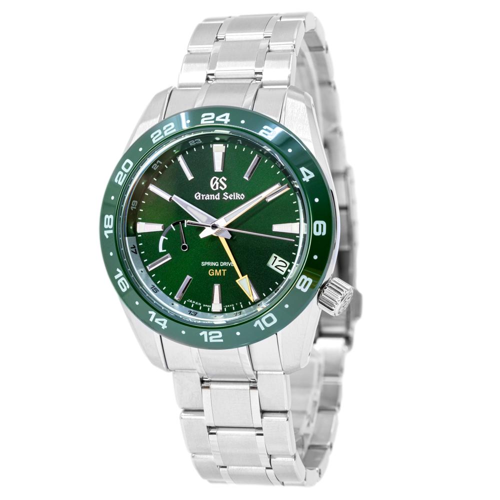 Grand Seiko Men's SBGE257G Sport GMT Green Dial Watch