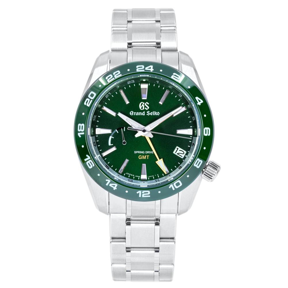 Grand Seiko Men's SBGE257G Sport GMT Green Dial Watch