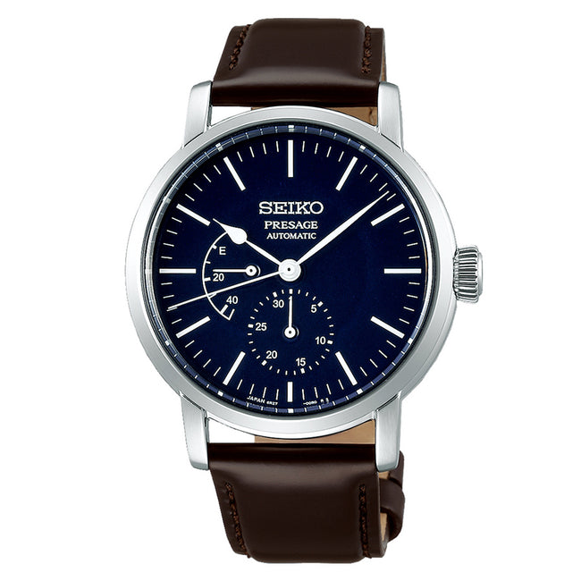 Seiko Men's SPB163J1 Presage Enamel Blue Dial Date Watch