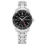 Seiko Men's SPB221J1 Presage GMT Black Dial Watch