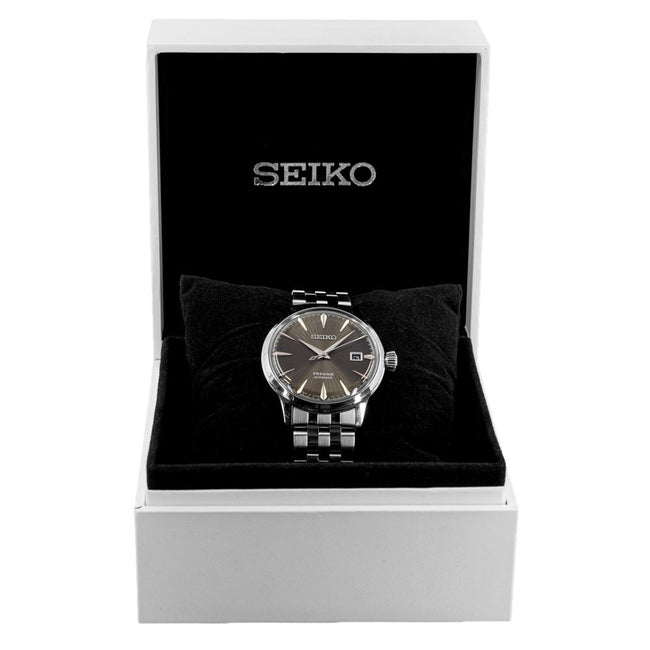 Seiko Men's SRPE17J1 Presage Brown Dial Watch