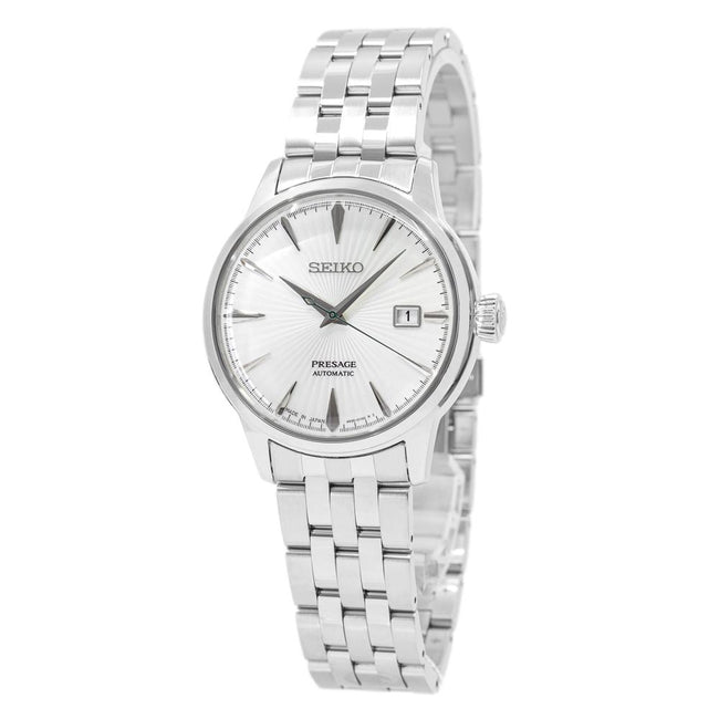 Seiko Men s SRPG23J1 Presage Silver Dial Watch