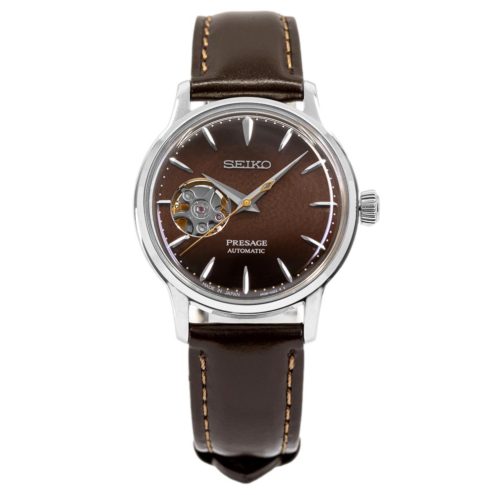 Seiko Ladies SSA783J1 Presage Brown Dial Watch