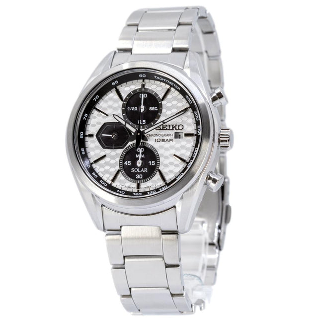 Seiko Men's SSC769P1 Sport Solar White Dial  Watch