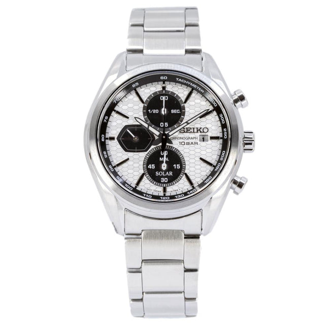 Seiko Men's SSC769P1 Sport Solar White Dial  Watch