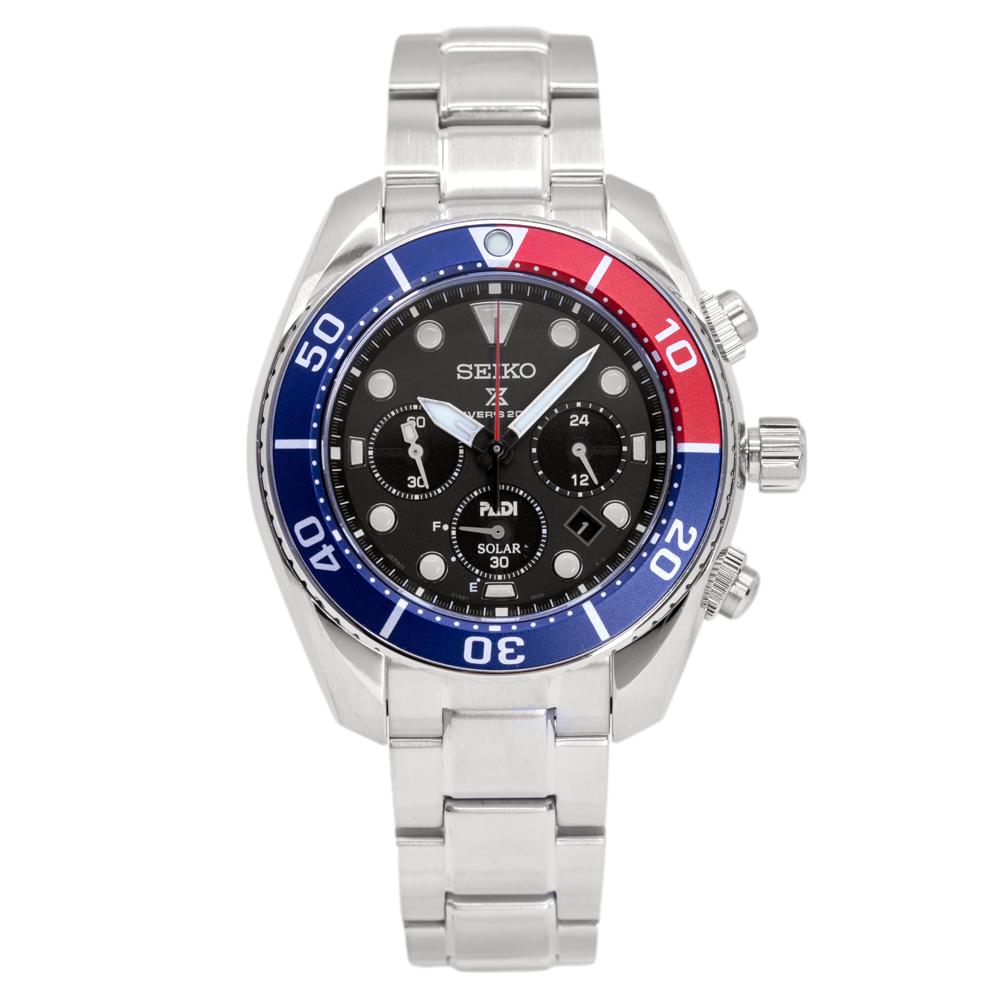 Seiko SSC795J1 Prospex PADI Sumo Black Dial Solar Watch