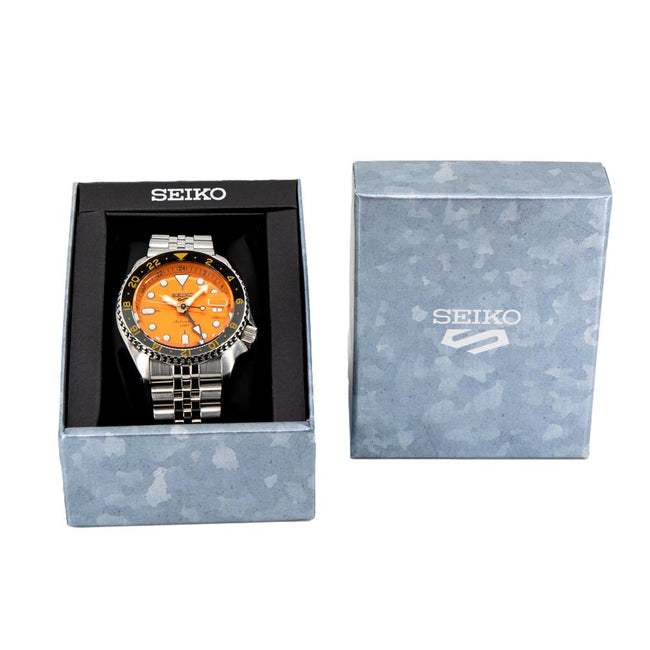 Seiko Men's SSK005K1 Sports Orange Dial GMT Watch