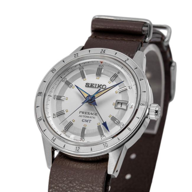 Seiko Men's SSK015J1 Presage Style 60's Auto GMT Ltd. Ed.