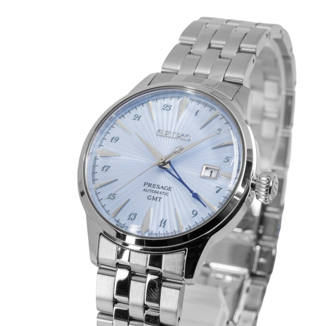 Seiko Men's SSK037J1 Presage Cocktail GMT Blue Auto