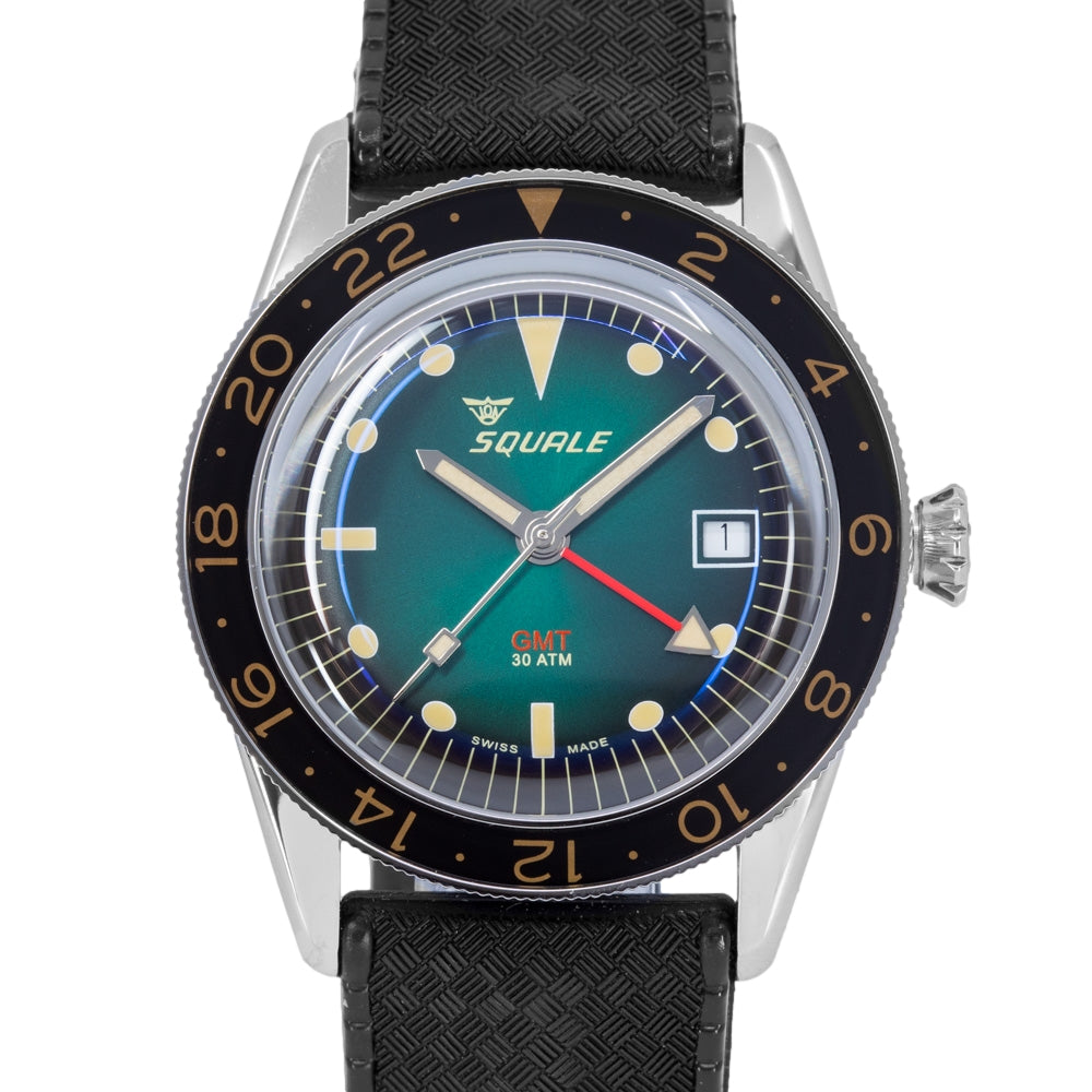 Squale Men's SUB-39GMGR.HT Sub-39 Vintage Green GMT Auto