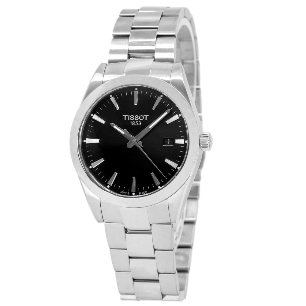 Tissot Men's T127.410.11.051.00 Gentleman Black Dial Quartz