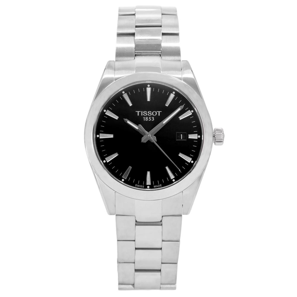 Tissot Men's T127.410.11.051.00 Gentleman Black Dial Quartz