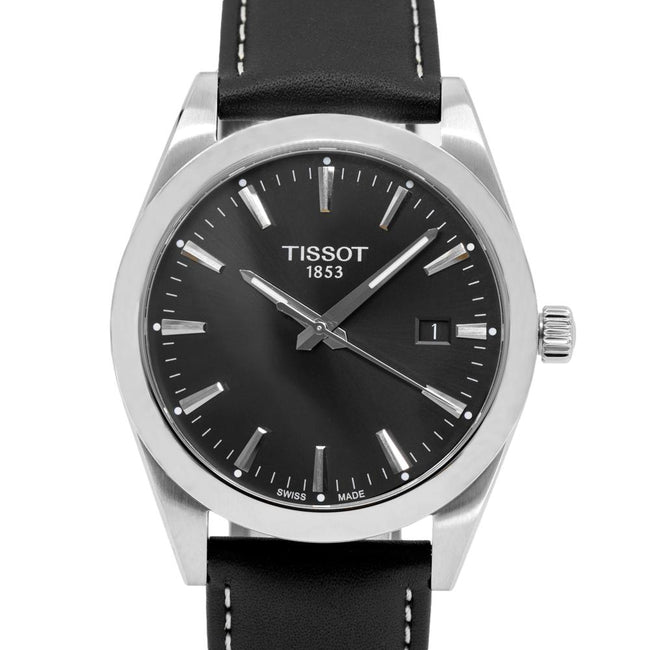 Tissot Men's T127.410.16.051.00 Gentleman Black Dial Watch