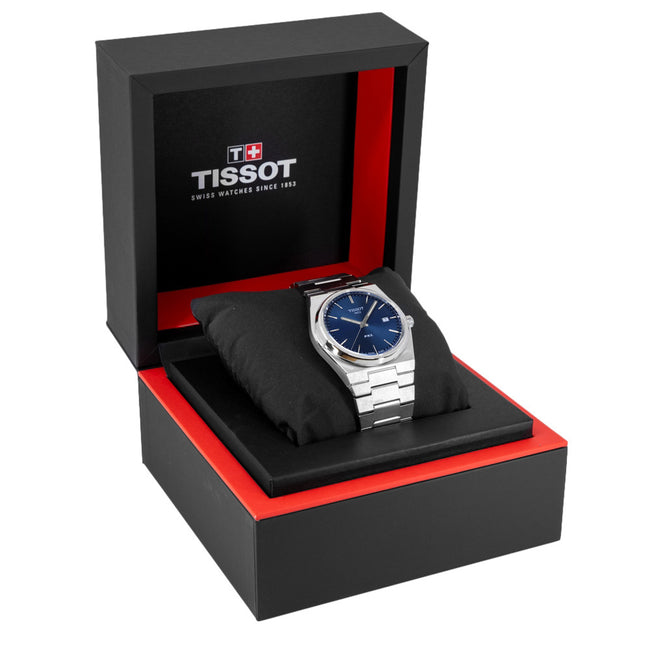 Tissot Herrenuhr T137.410.11.041.00 PRX Blaues Zifferblatt