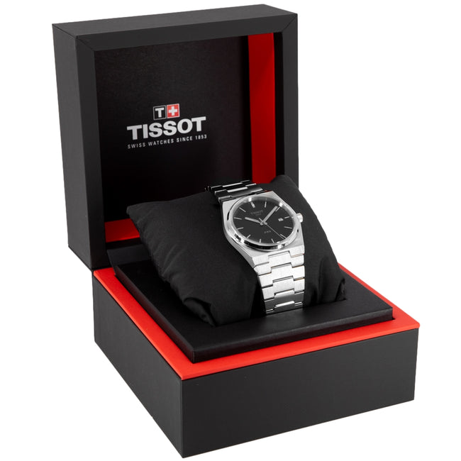 Tissot Herrenuhr T137.410.11.051.00 PRX Schwarzes Zifferblatt