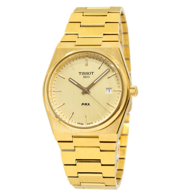 Tissot Men's T137.410.33.021.00 PRX Gold PVD Watch