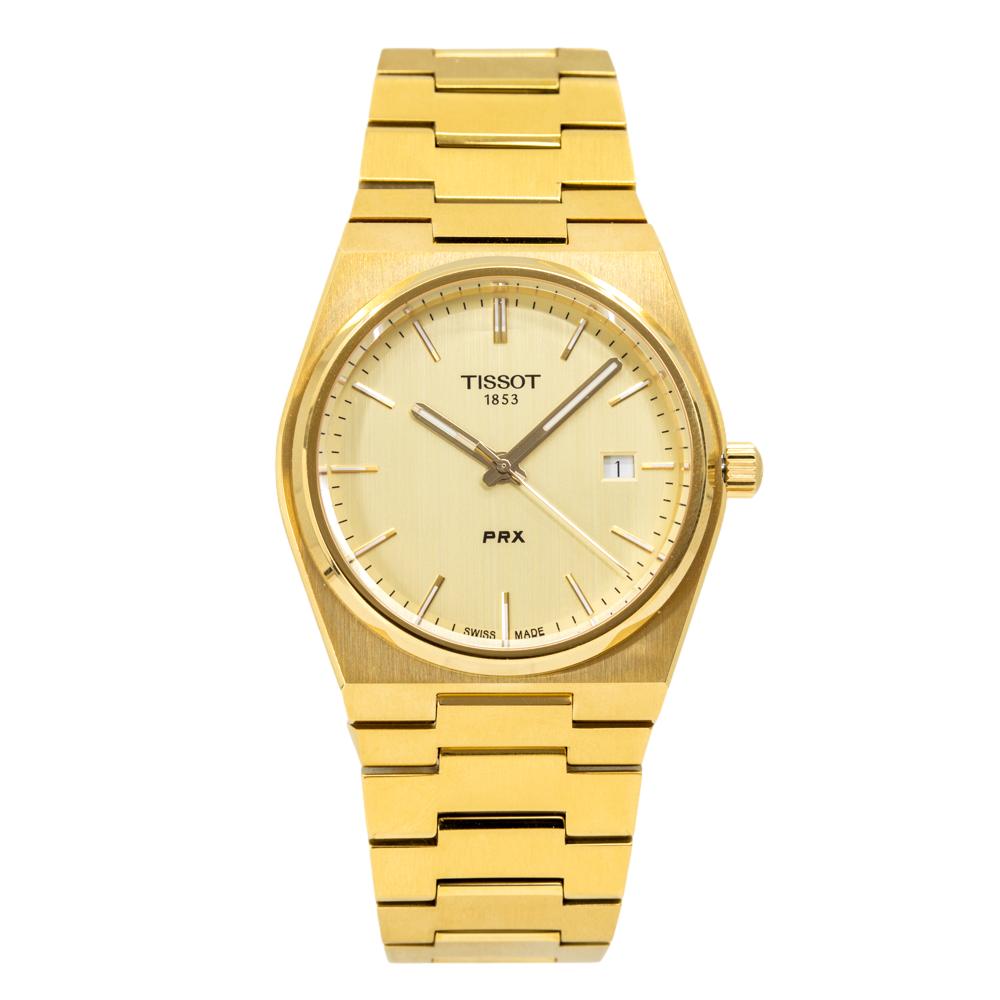 Tissot Men's T137.410.33.021.00 PRX Gold PVD Watch