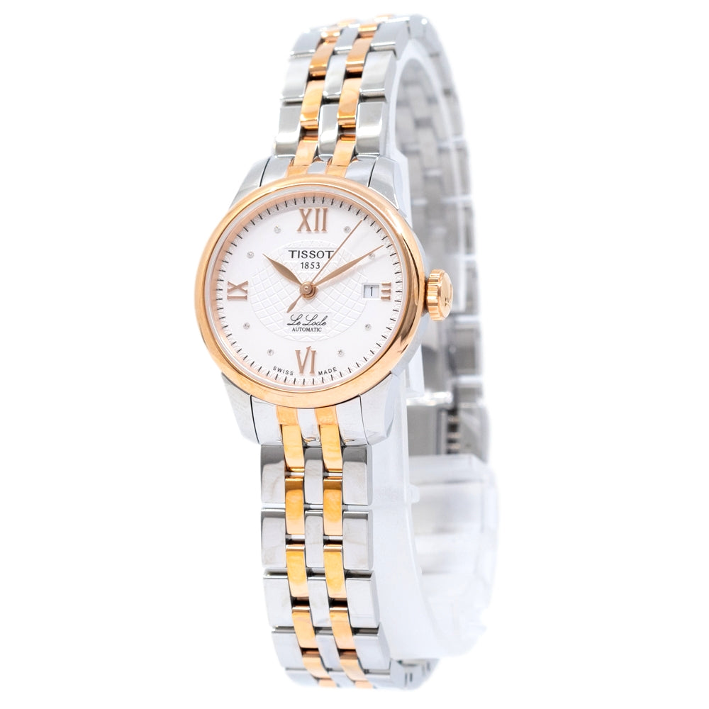 T41218316-Tissot Ladies T41.2.183.16 Le Locle Diamond Rose Gold Watch
