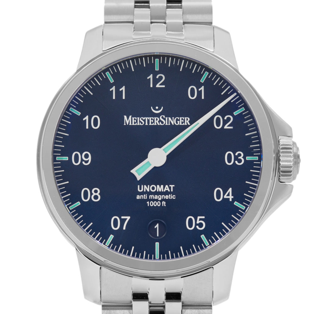 Meistersinger Men's UN902 Unomat Black/Old Radium Auto