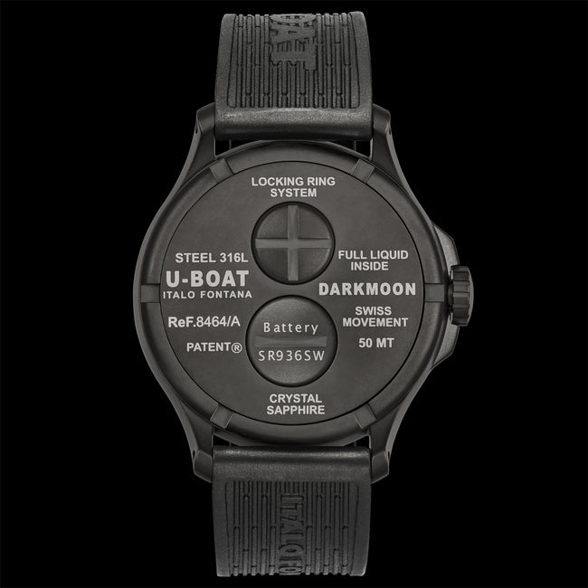 U-boat Men's 8464/D Darkmoon Black Dial Quartz