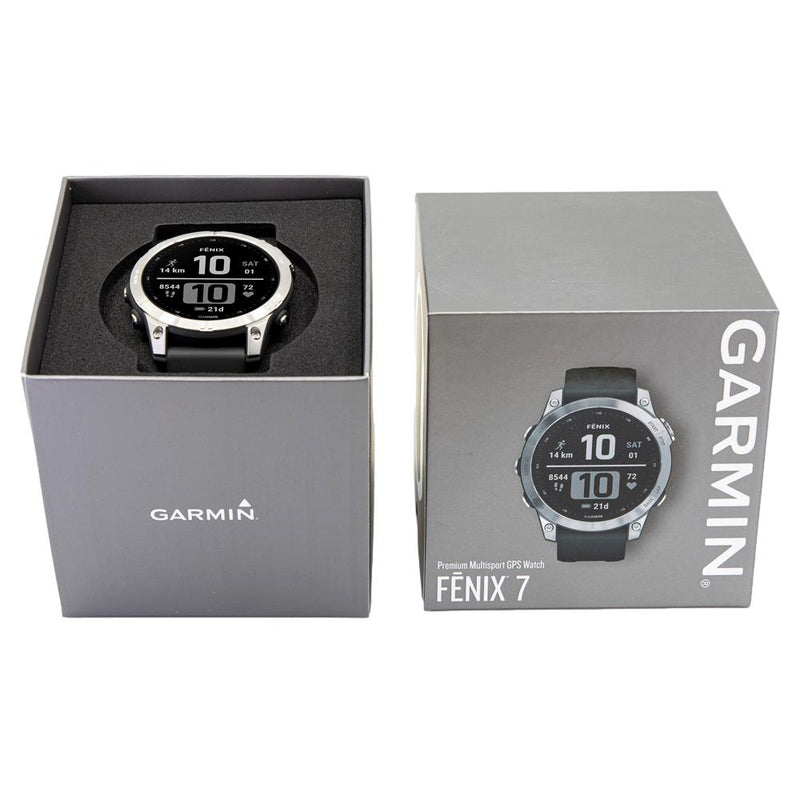Garmin fēnix 7 GPS Watch - Silver/Graphite for sale online