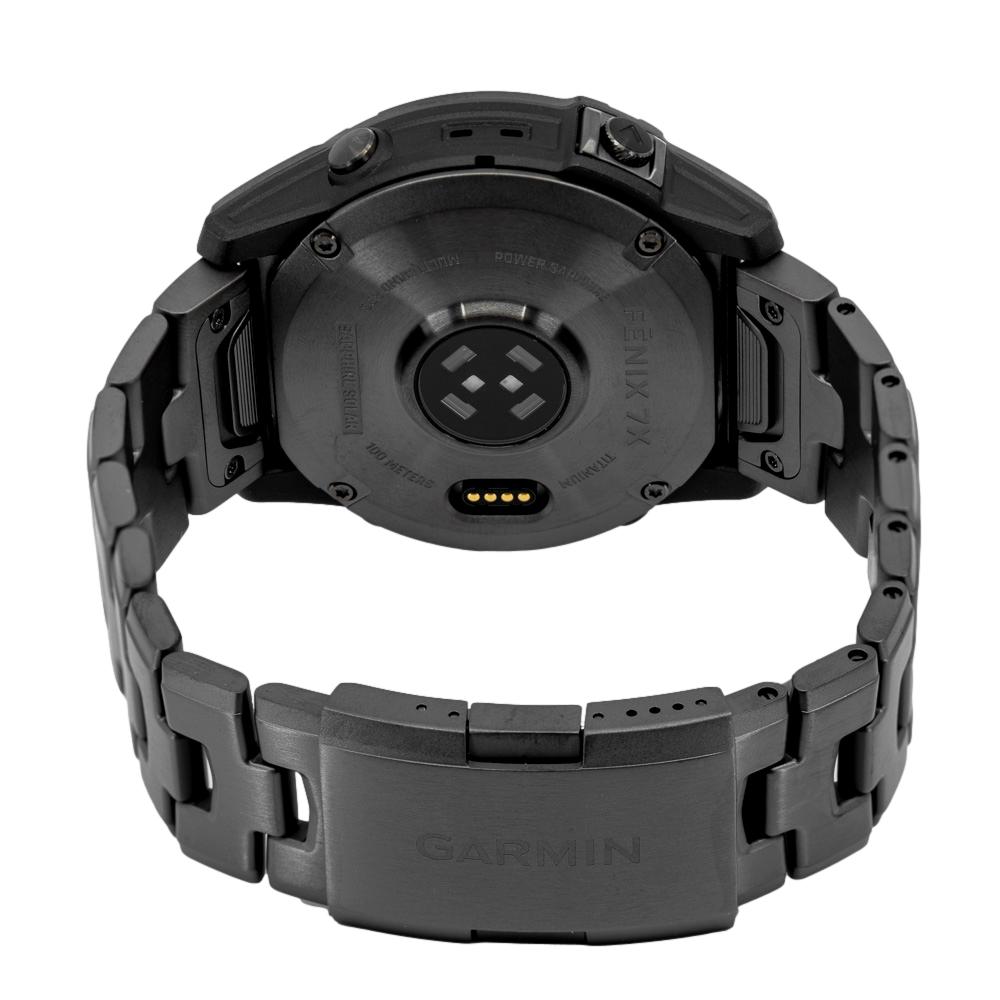 Garmin - Fenix 7X Sapphire Solar - Multi-function watch - Black DLC-Titan /  Black