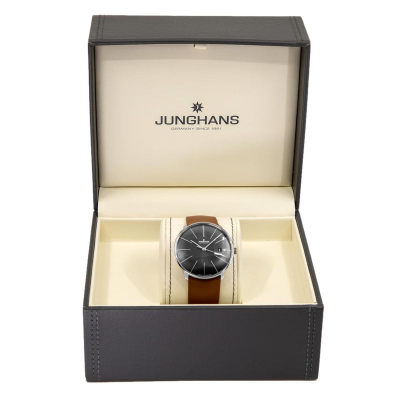 Junghans Men s 027 4154.00 Meister Fein Black Dial Watch