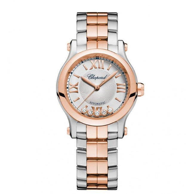 278573-6002-Chopard Ladies 278573-6002  Happy Sport Rose Watch